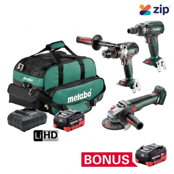 Metabo MET18BL3MB1HD5.5HQ (AU68308300) - 3 Piece 18V Brushless Combo Kit